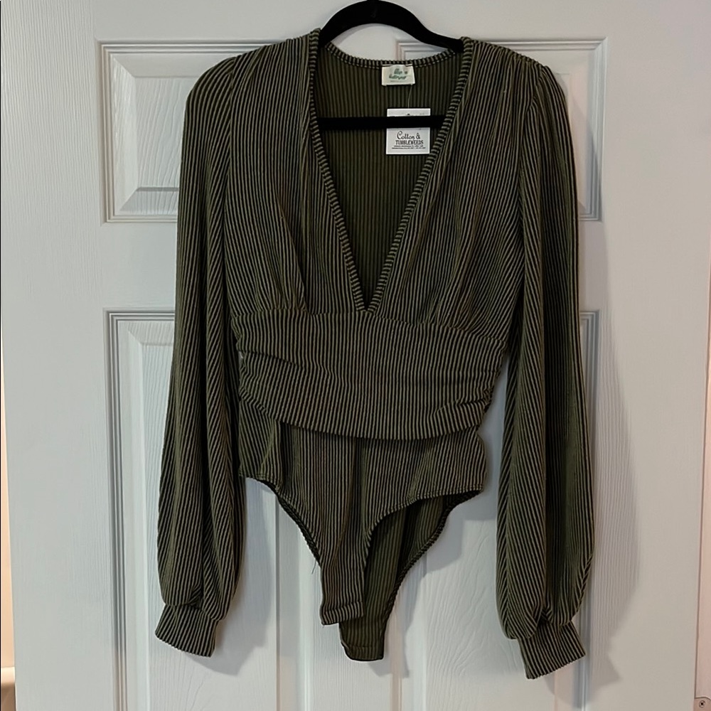 Sara Green Fitted Wrap Bodysuit